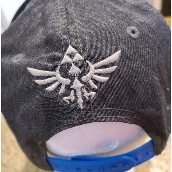 The Legend of Zelda Skyward Sword Snapback Hat Nintendo 2014 Teal Blue Gaming - Picture 5 of 15
